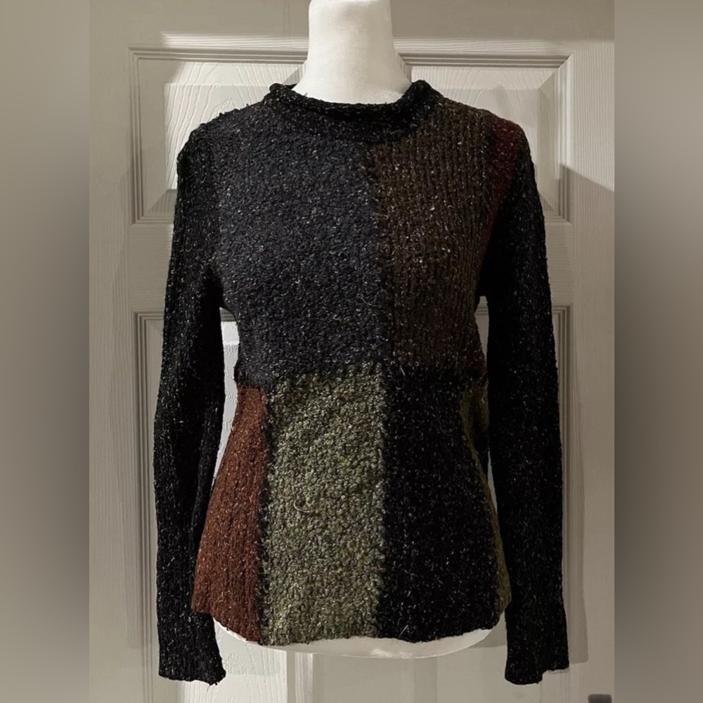 Cato Women's Multicolor Block Design Sweater Size Small